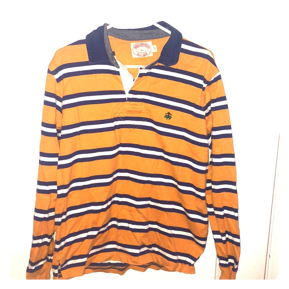 Brooks Brothers Rugby Shirt LS Mens Large
